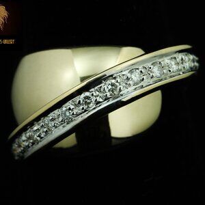 $8750 / NEW / Sonia Bitton Diamond wrap bypass Ring / 14K gold / Luxury